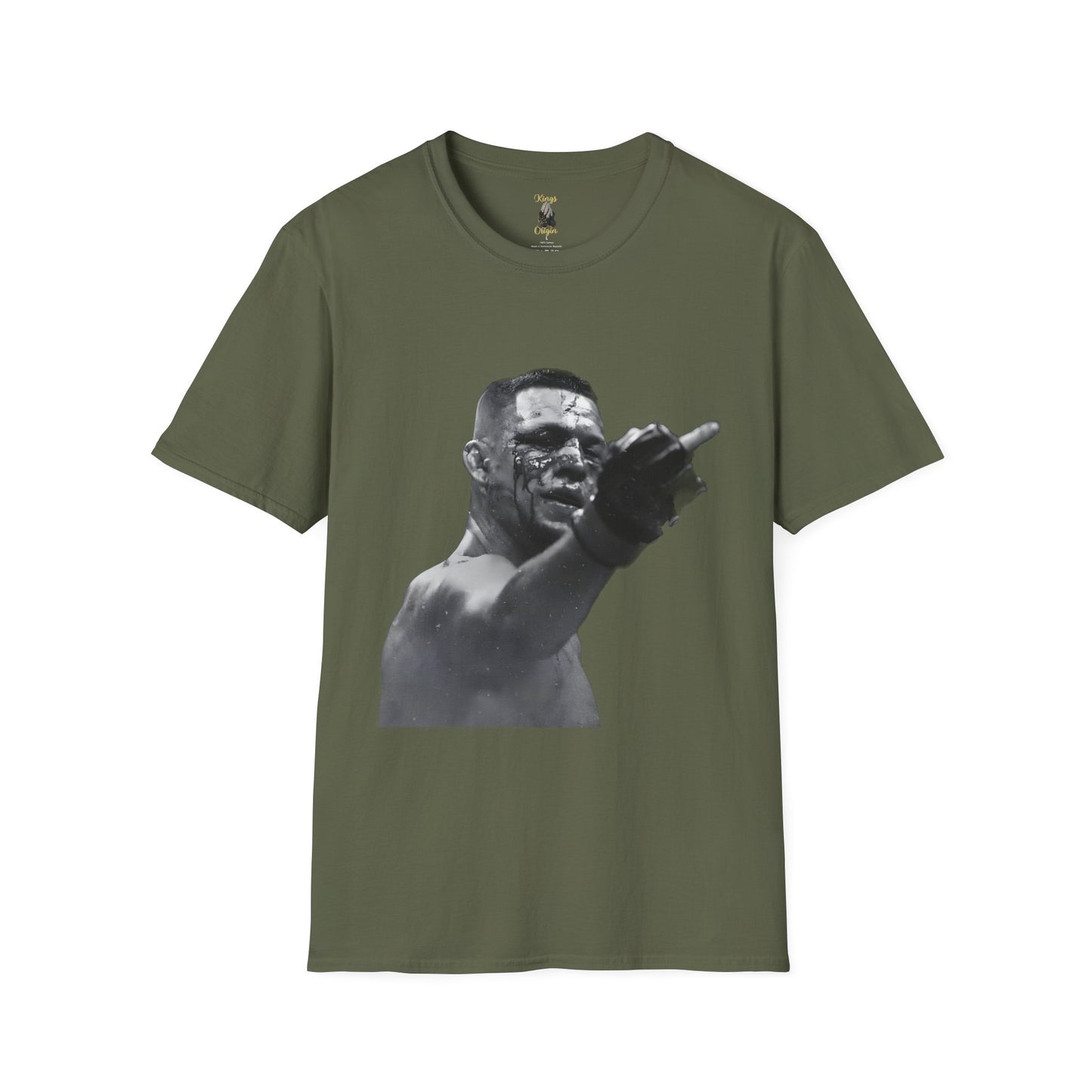 Nate Diaz Middle Finger- Unisex Softstyle T-Shirt