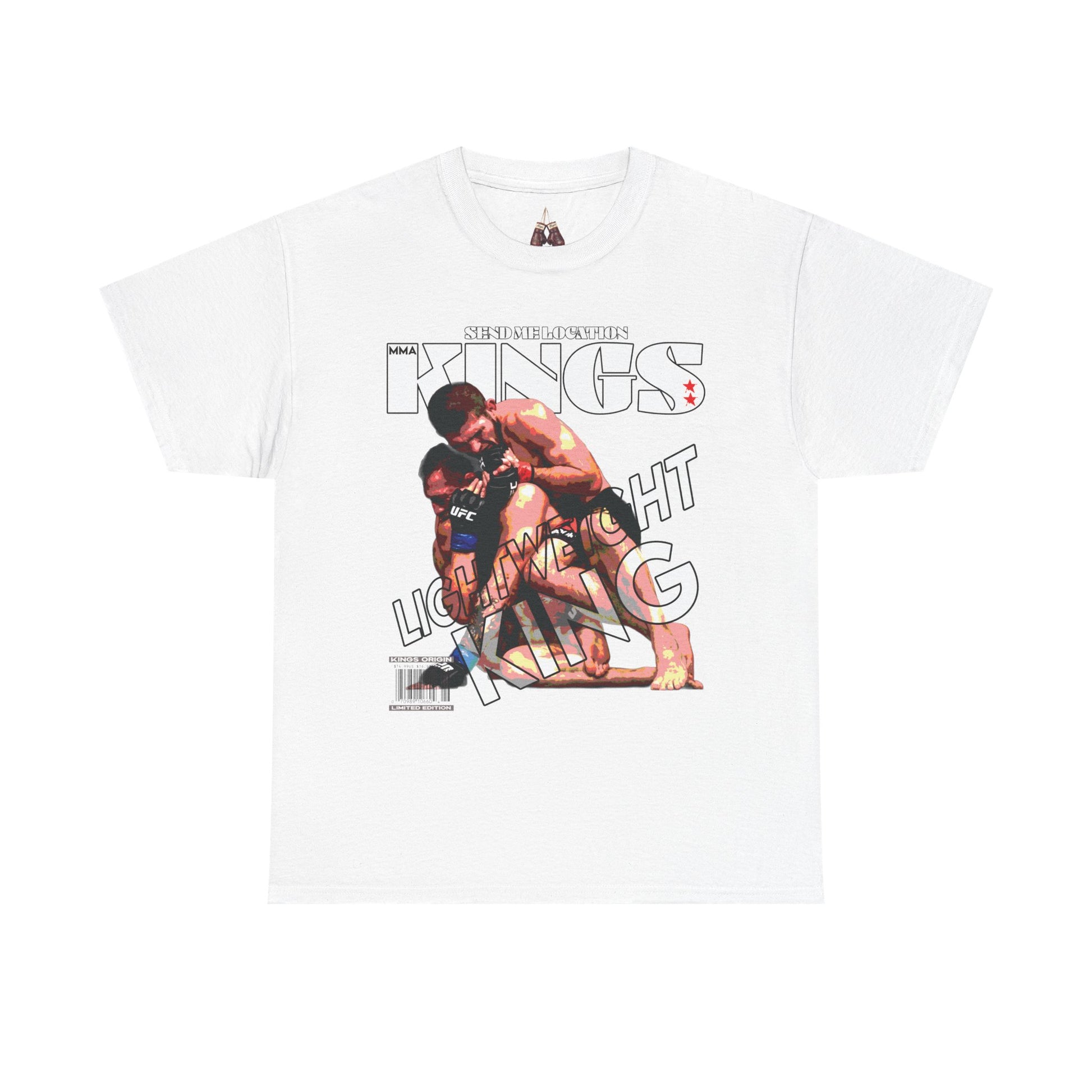 Khabib KINGS Graphic Tee, Unisex Heavy Cotton Shirt, Retro Style Tee for UFC Fans, Gift for Wrestlers, Unisex fight gear - Kings Origin Apparel