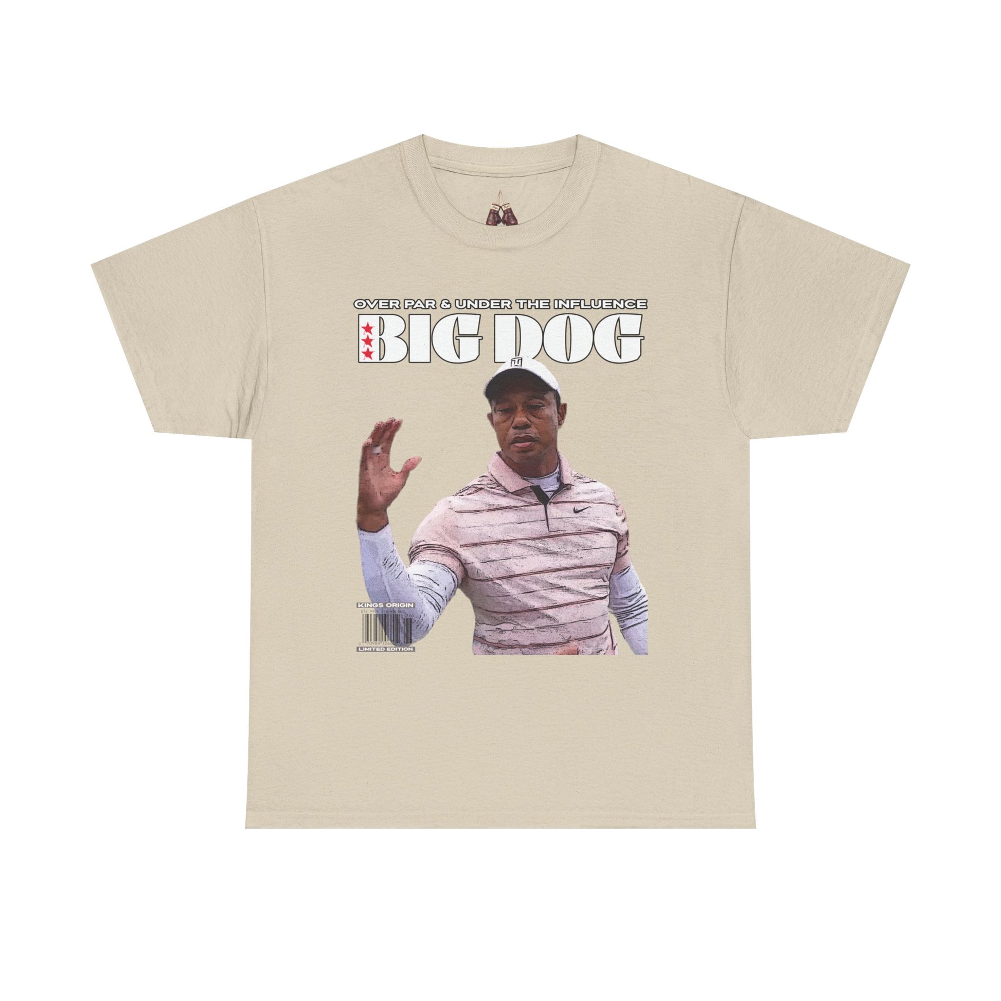Tiger Woods Big Dog Golf Unisex Heavyweight Cotton Tee - Effortlessly Stylish for Golf Enthusiasts - Kings Origin Apparel
