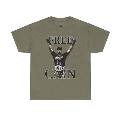 Free Cain V Graphic Tee - Unisex Heavy Cotton Shirt, Casual Wear, Streetwear, Gift for Activists, Statement Tee, Trendy Apparel - Kings Origin Apparel