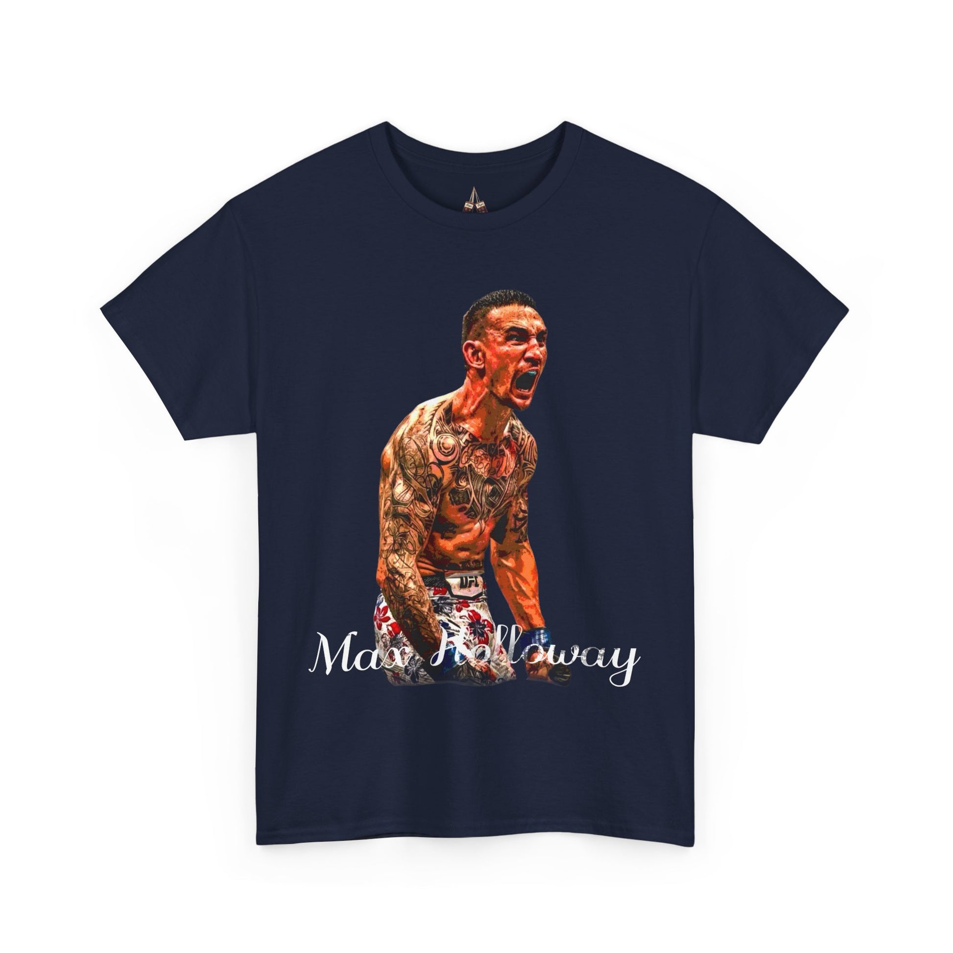 Max Holloway Graphic Tee for UFC Fans, Unisex Heavy Cotton Tee, Workout Shirt, Gym Apparel, Sports Gift, Performance Wear - Kings Origin Apparel