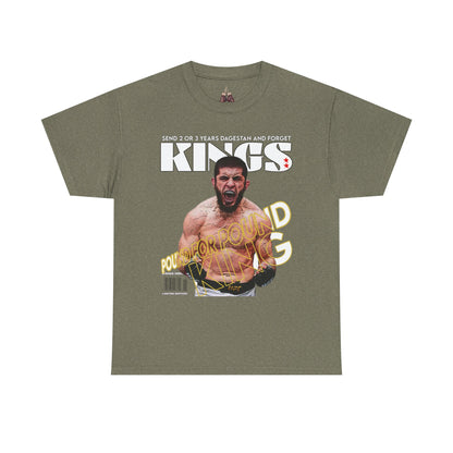 Islam Makhachev Graphic Tee, UFC Fan Shirt, Unisex Heavyweight Cotton Top - Kings Origin Apparel