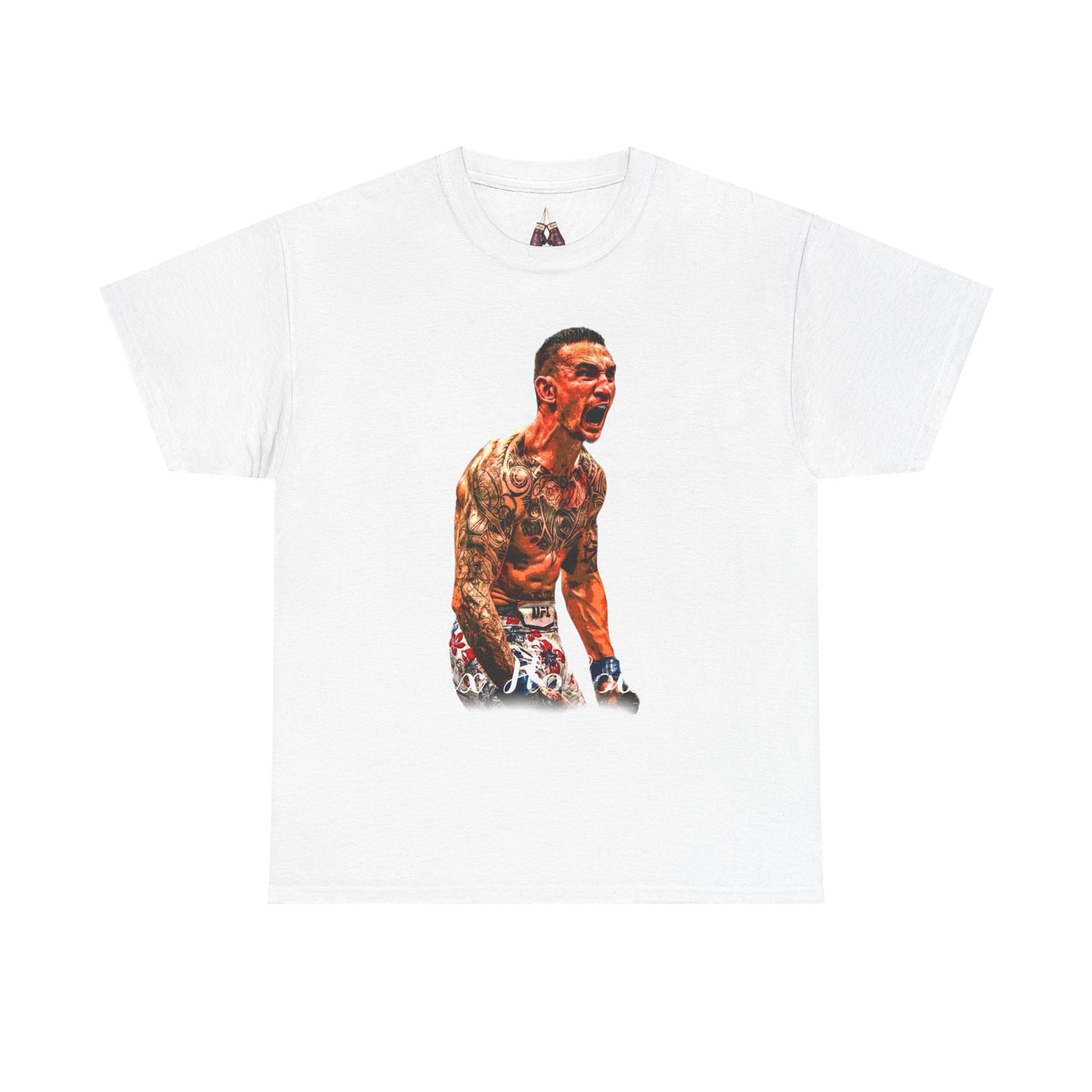 Max Holloway Graphic Tee for UFC Fans, Unisex Heavy Cotton Tee, Workout Shirt, Gym Apparel, Sports Gift, Performance Wear - Kings Origin Apparel