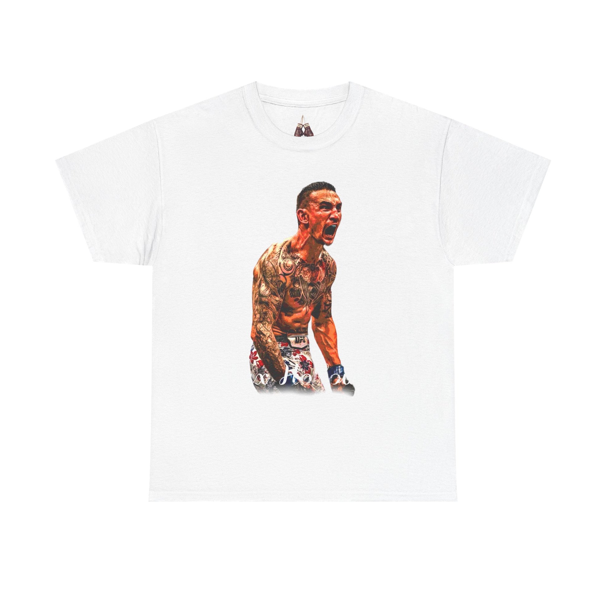 Max Holloway Graphic Tee for UFC Fans, Unisex Heavy Cotton Tee, Workout Shirt, Gym Apparel, Sports Gift, Performance Wear - Kings Origin Apparel