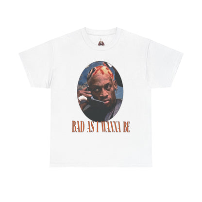 Dennis Rodman- The Worm Unisex Heavyweight Cotton Tee - "Bad As I Wanna Be" Graphic Shirt