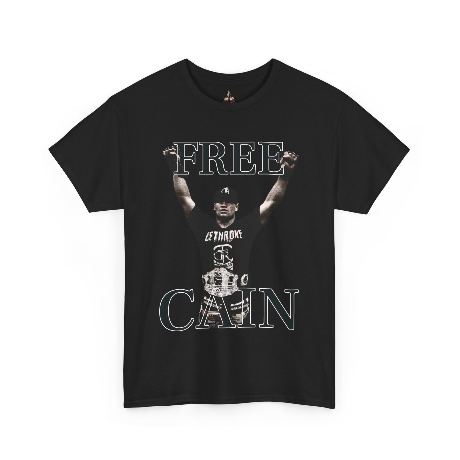 Free Cain V Graphic Tee - Unisex Heavy Cotton Shirt, Casual Wear, Streetwear, Gift for Activists, Statement Tee, Trendy Apparel - Kings Origin Apparel