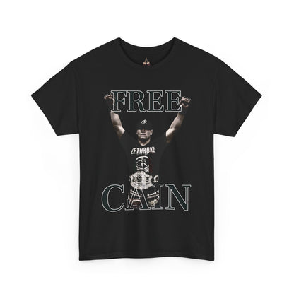 Free Cain V Graphic Tee - Unisex Heavy Cotton Shirt, Casual Wear, Streetwear, Gift for Activists, Statement Tee, Trendy Apparel - Kings Origin Apparel