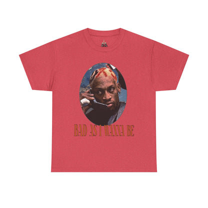 Dennis Rodman- The Worm Unisex Heavyweight Cotton Tee - "Bad As I Wanna Be" Graphic Shirt
