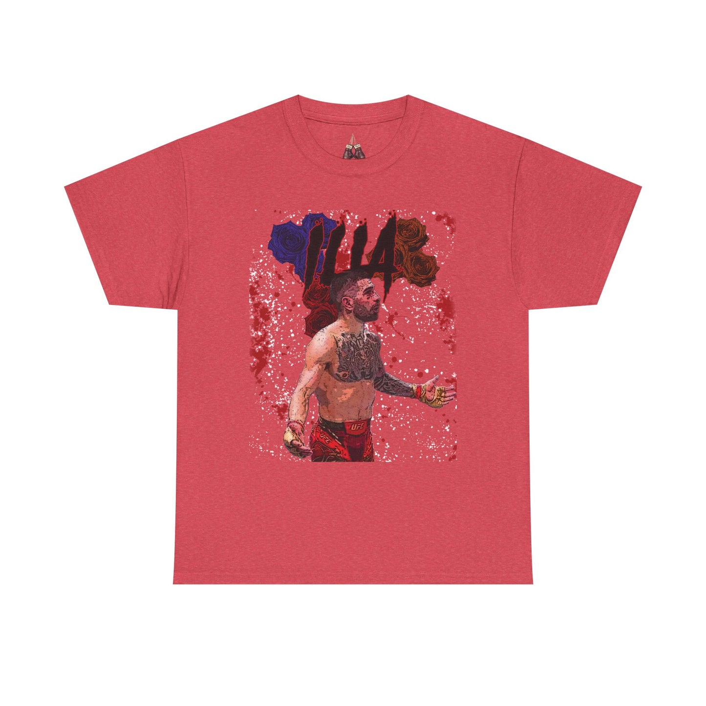 Ilia Topuria Flowers- Unisex Heavyweight Cotton Tee