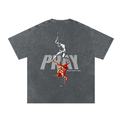 Snow Washed Oversized Cotton T-Shirt - Kings Origin Apparel