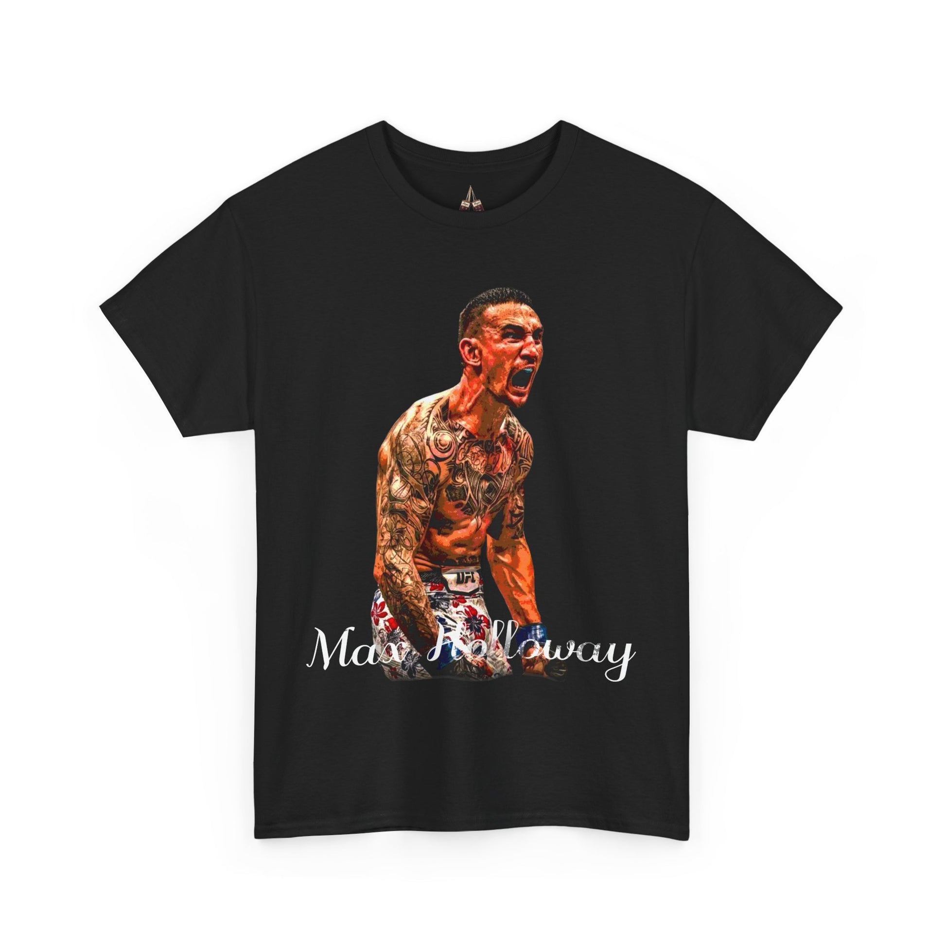 Max Holloway Graphic Tee for UFC Fans, Unisex Heavy Cotton Tee, Workout Shirt, Gym Apparel, Sports Gift, Performance Wear - Kings Origin Apparel