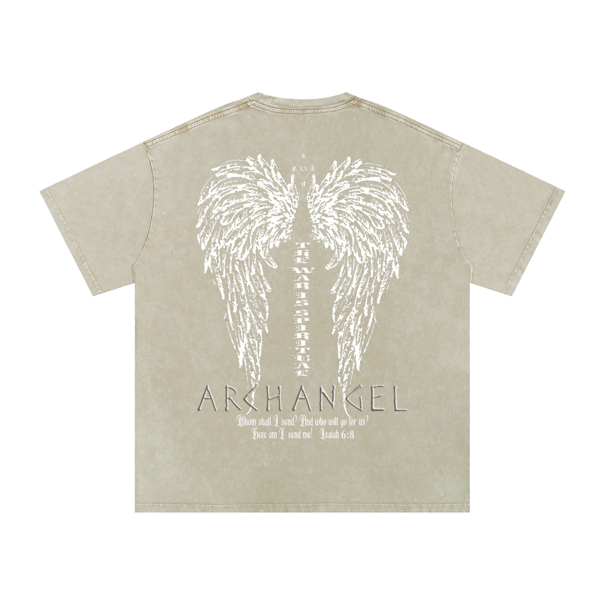Chase Archangel Archangelo Snow Washed Oversized Cotton T-Shirt