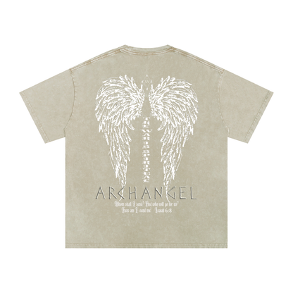 Chase Archangel Archangelo Snow Washed Oversized Cotton T-Shirt