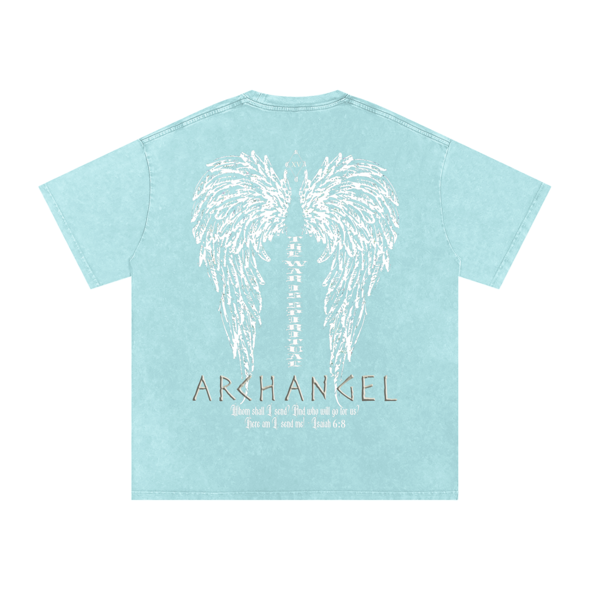 Chase Archangel Archangelo Snow Washed Oversized Cotton T-Shirt