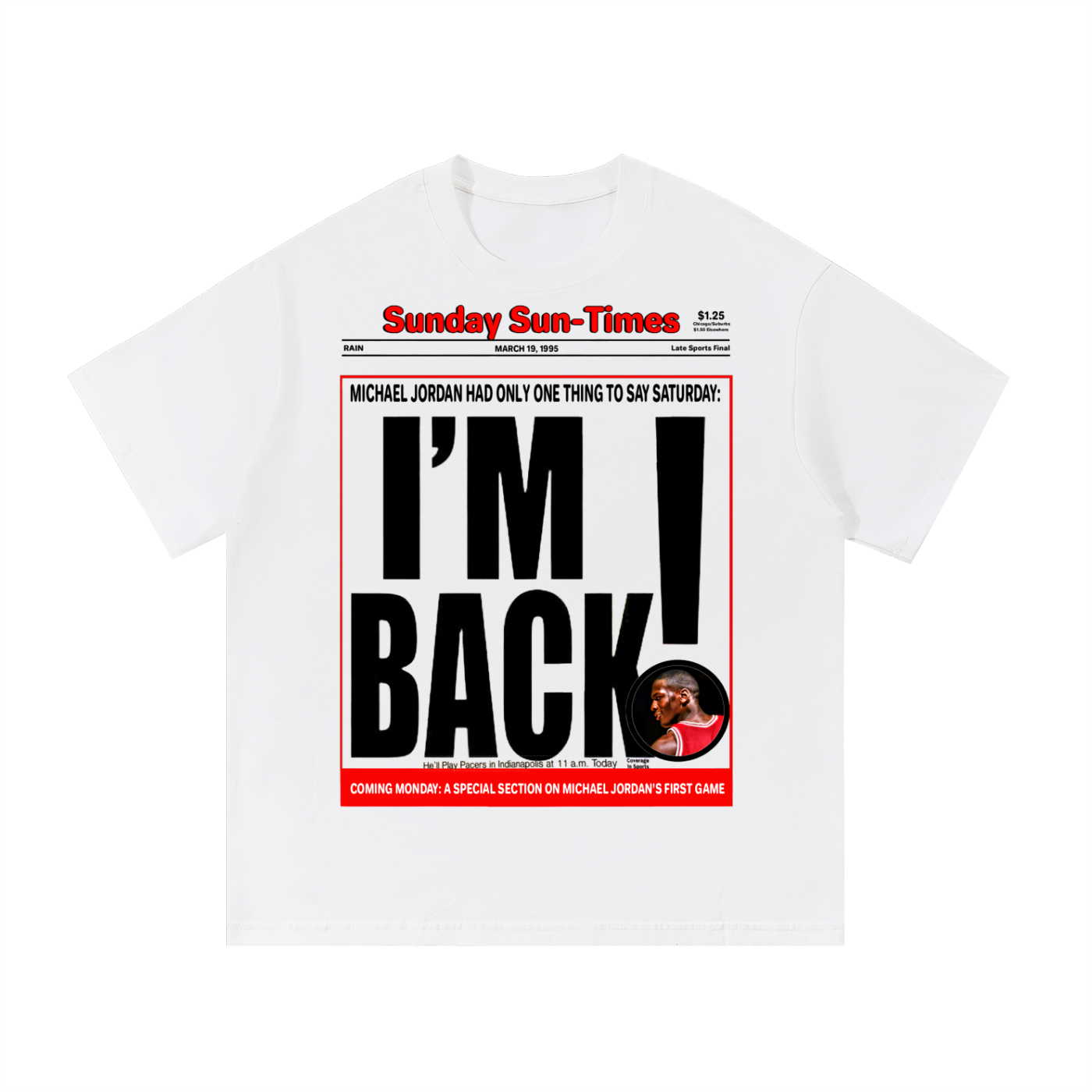 Michael Jordan I'm Back Heavyweight