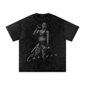 Alex The Lion Snow Washed Oversized Cotton T-Shirt