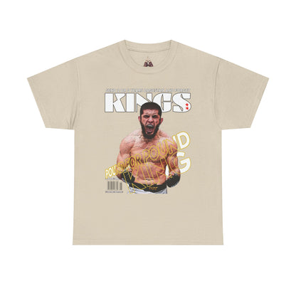 Islam Makhachev Graphic Tee, UFC Fan Shirt, Unisex Heavyweight Cotton Top - Kings Origin Apparel