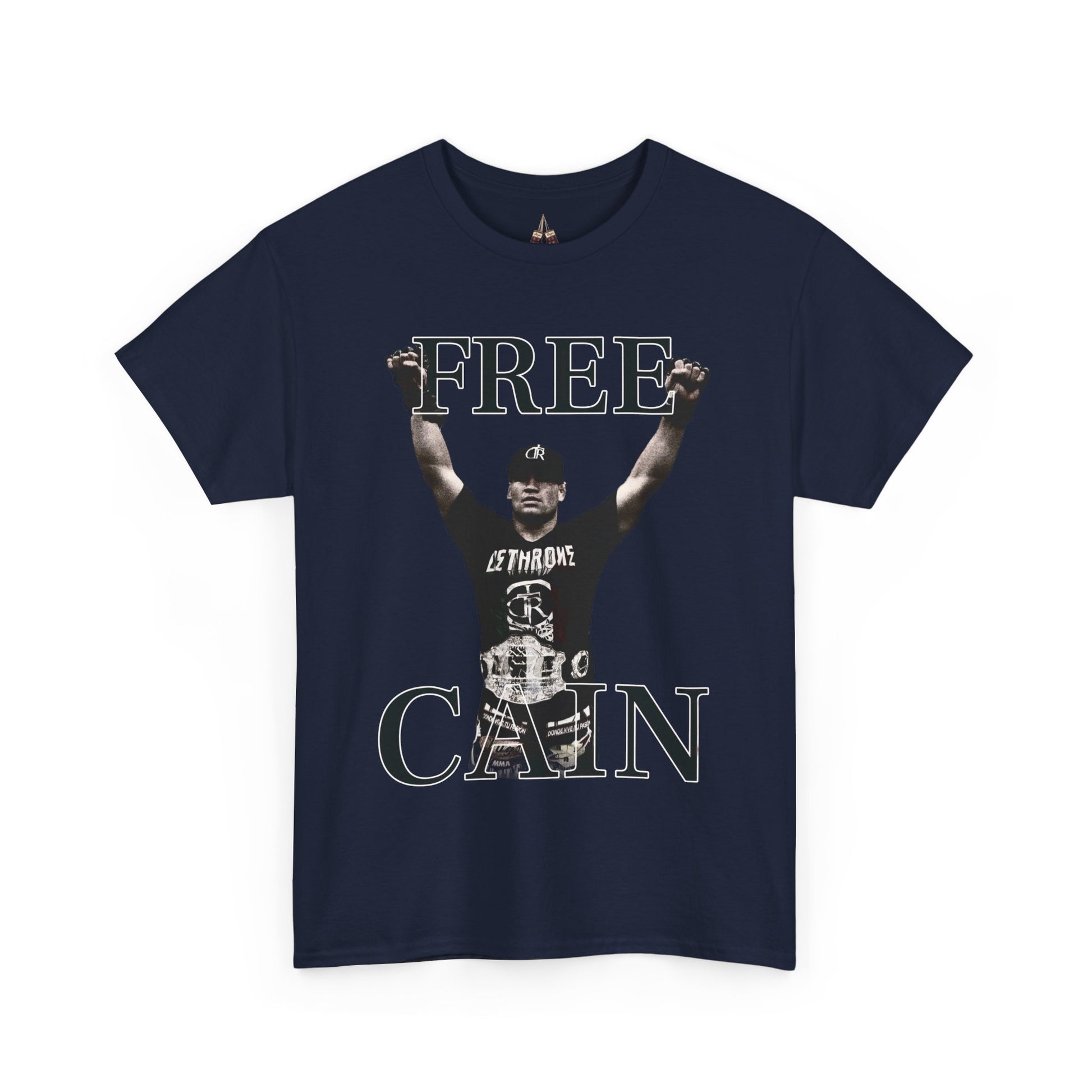 Free Cain V Graphic Tee - Unisex Heavy Cotton Shirt, Casual Wear, Streetwear, Gift for Activists, Statement Tee, Trendy Apparel - Kings Origin Apparel