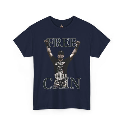 Free Cain V Graphic Tee - Unisex Heavy Cotton Shirt, Casual Wear, Streetwear, Gift for Activists, Statement Tee, Trendy Apparel - Kings Origin Apparel