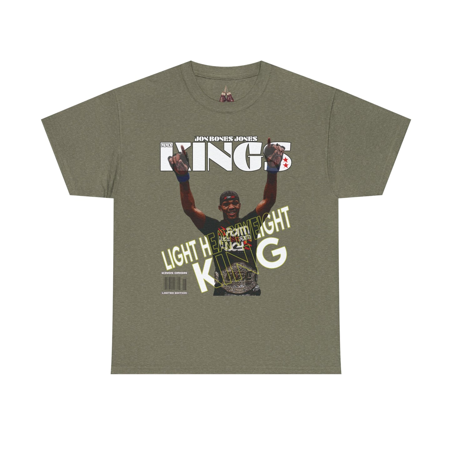 Jon Jones UFC King Graphic Unisex Heavyweight Cotton Tee