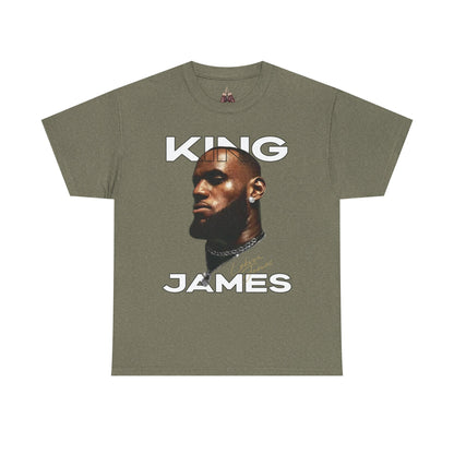 King James Graphic Tee, Unisex Heavy Cotton Tee, Basketball Fan Shirt, Gift for Sports Lovers, Stylish Casual Wear, Sports Apparel - Kings Origin Apparel