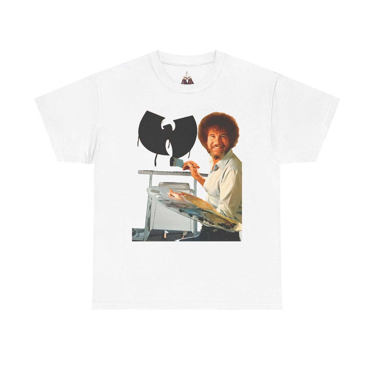 Bob Ross x Wu-Tang Clan- Unisex Heavyweight Cotton Tee