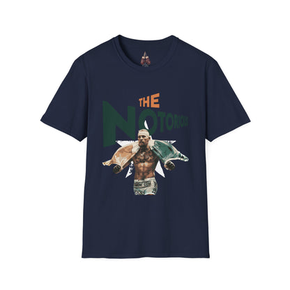 Notorious Conor McGregor  MMA Unisex Softstyle T-Shirt, Athletic Wear, Sports Fan Apparel, Gift for Fighters, Casual Graphic Tee