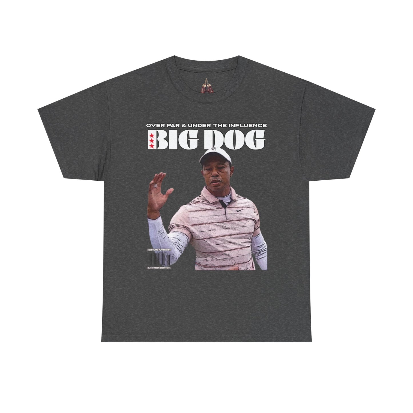 Tiger Woods Big Dog Golf Unisex Heavyweight Cotton Tee - Effortlessly Stylish for Golf Enthusiasts - Kings Origin Apparel