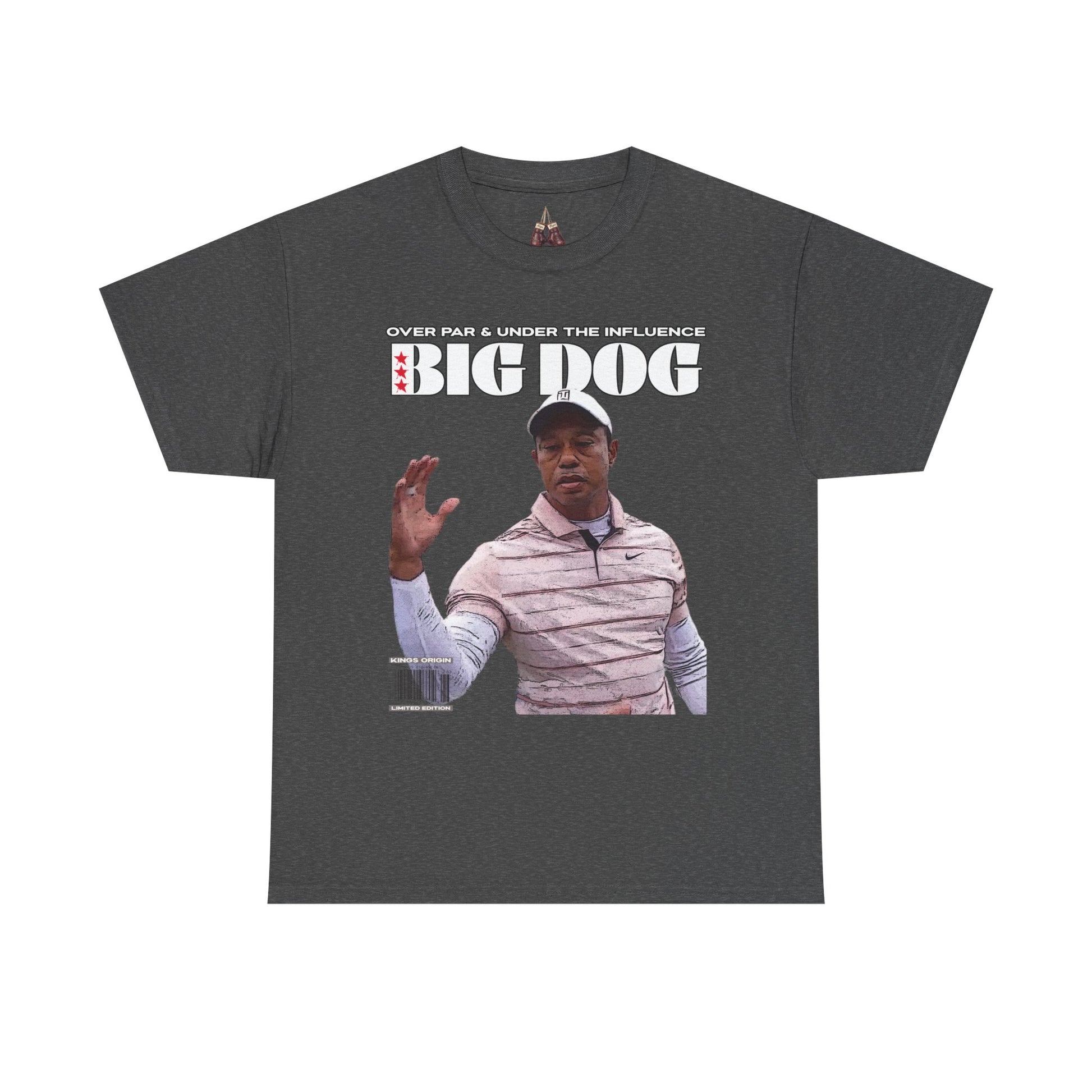 Tiger Woods Big Dog Golf Unisex Heavyweight Cotton Tee - Effortlessly Stylish for Golf Enthusiasts - Kings Origin Apparel