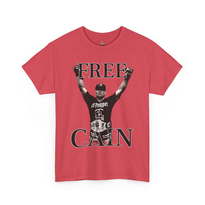 Free Cain V Graphic Tee - Unisex Heavy Cotton Shirt, Casual Wear, Streetwear, Gift for Activists, Statement Tee, Trendy Apparel - Kings Origin Apparel