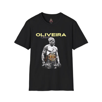 UFC Champion Charles Oliveira Unisex T-Shirt, Sports Fan Tee, Fitness Apparel, Gift for MMA Lovers, Gym Shirt, Casual Wear