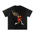 Jordan Dunking Snow Washed Oversized Cotton T-Shirt