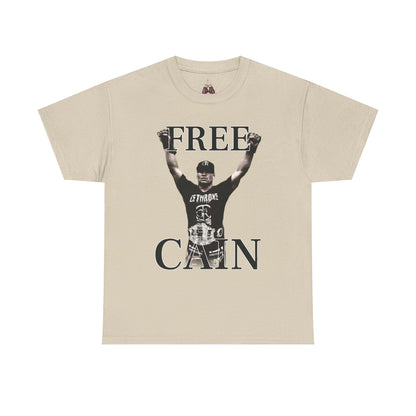 Free Cain V Graphic Tee - Unisex Heavy Cotton Shirt, Casual Wear, Streetwear, Gift for Activists, Statement Tee, Trendy Apparel - Kings Origin Apparel
