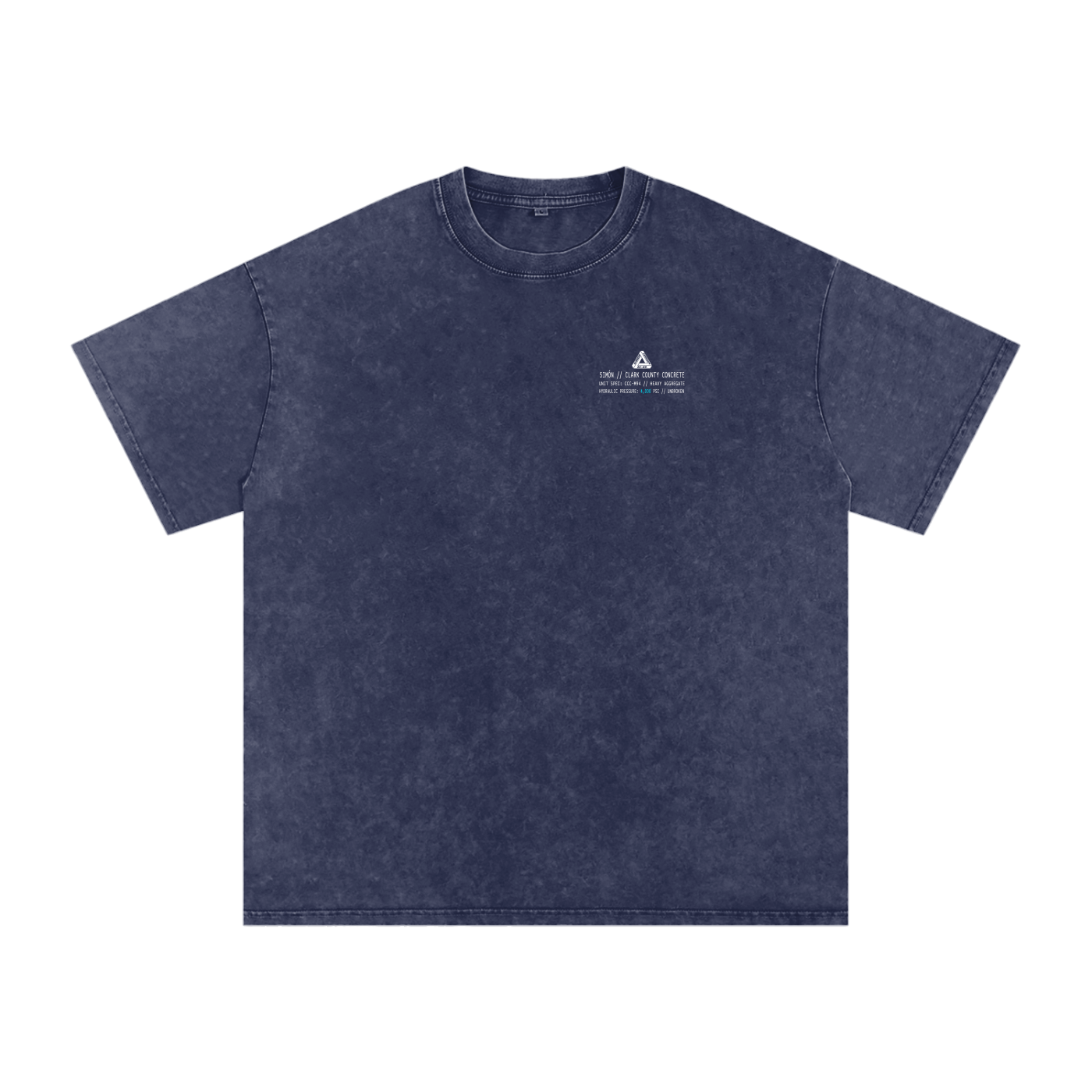 Ricky Simon Snow Washed Oversized Cotton Fight T-Shirt