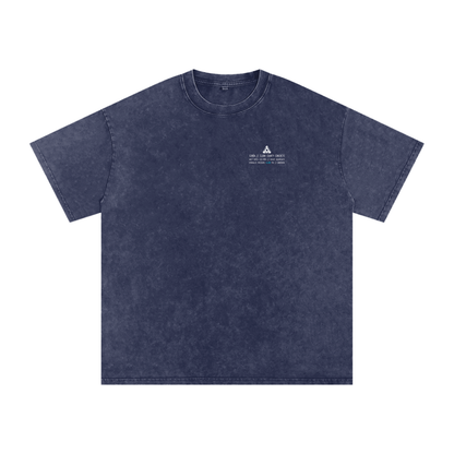 Ricky Simon Snow Washed Oversized Cotton Fight T-Shirt