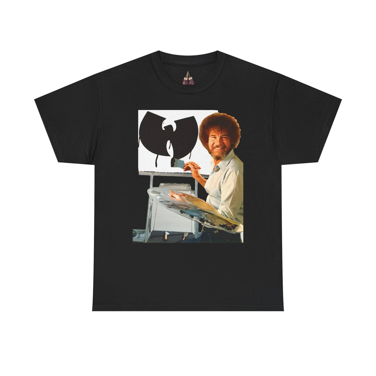 Bob Ross x Wu-Tang Clan- Unisex Heavyweight Cotton Tee