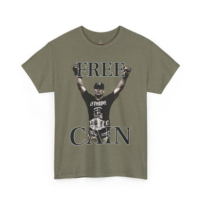 Free Cain V Graphic Tee - Unisex Heavy Cotton Shirt, Casual Wear, Streetwear, Gift for Activists, Statement Tee, Trendy Apparel - Kings Origin Apparel