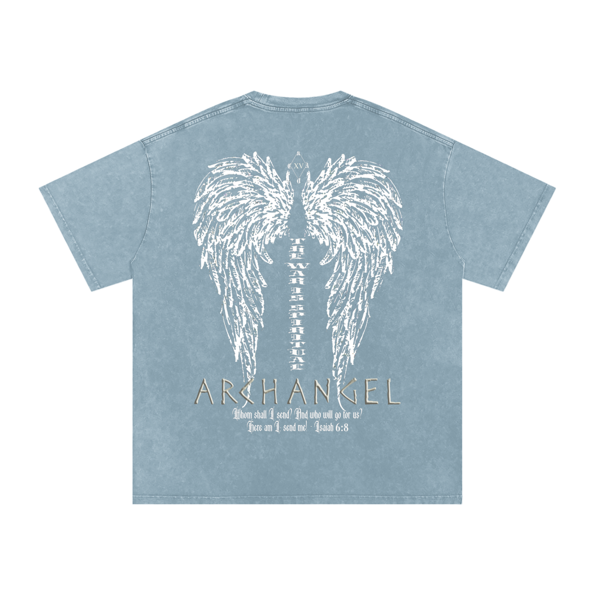 Chase Archangel Archangelo Snow Washed Oversized Cotton T-Shirt