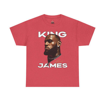 King James Graphic Tee, Unisex Heavy Cotton Tee, Basketball Fan Shirt, Gift for Sports Lovers, Stylish Casual Wear, Sports Apparel - Kings Origin Apparel