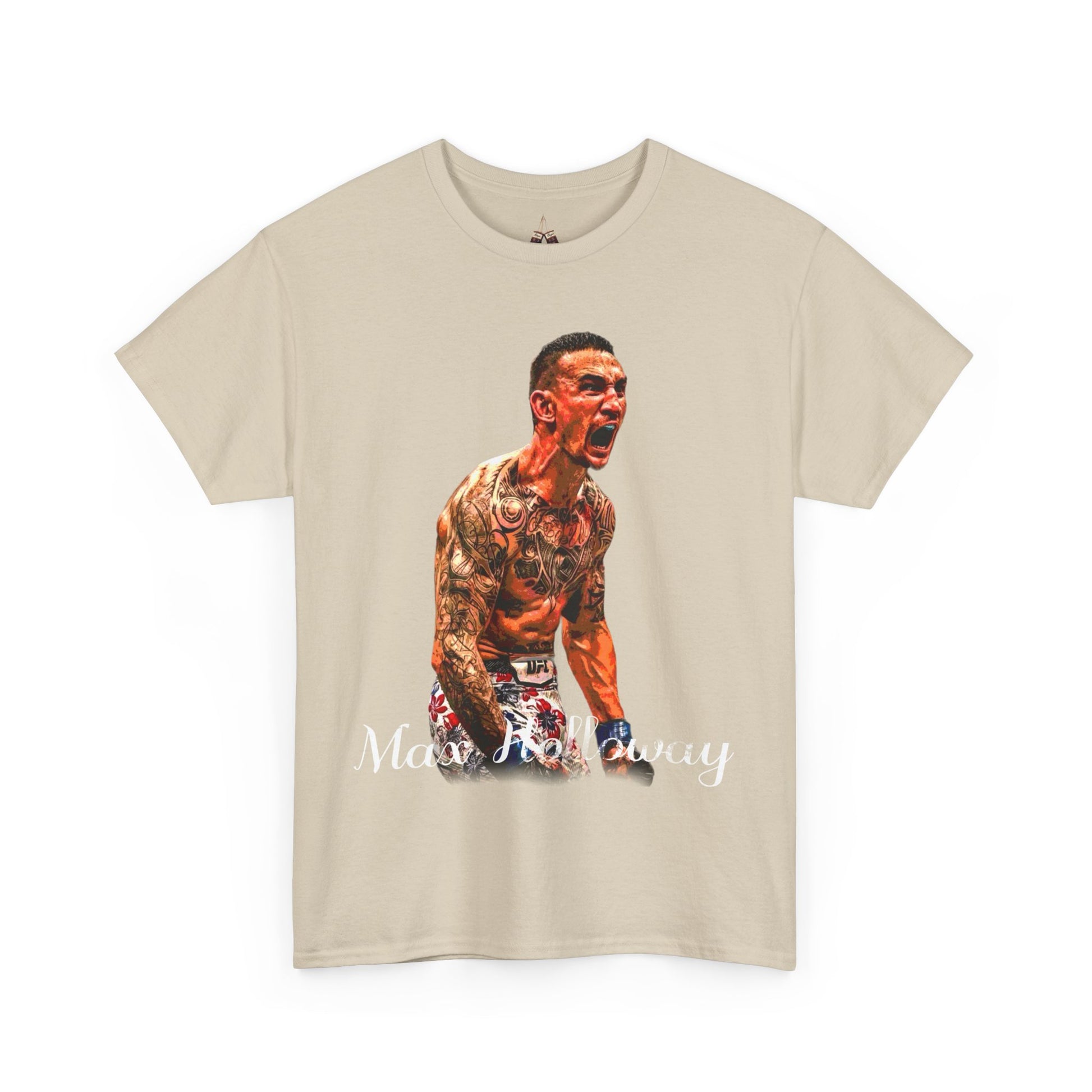 Max Holloway Graphic Tee for UFC Fans, Unisex Heavy Cotton Tee, Workout Shirt, Gym Apparel, Sports Gift, Performance Wear - Kings Origin Apparel