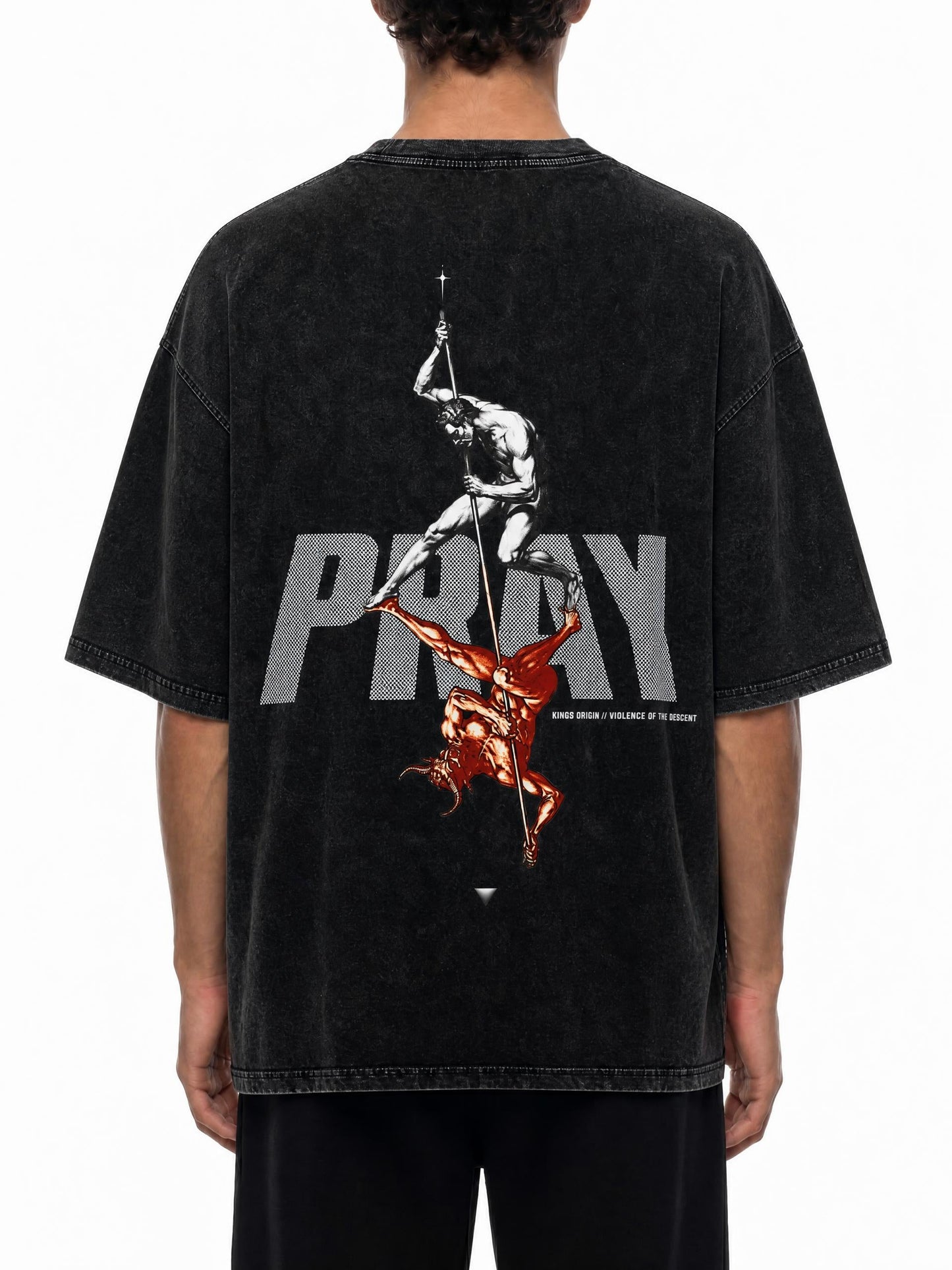 Snow Washed Oversized Cotton T-Shirt - Kings Origin Apparel