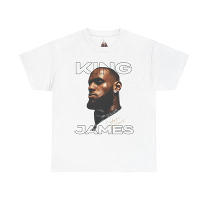 King James Graphic Tee, Unisex Heavy Cotton Tee, Basketball Fan Shirt, Gift for Sports Lovers, Stylish Casual Wear, Sports Apparel - Kings Origin Apparel