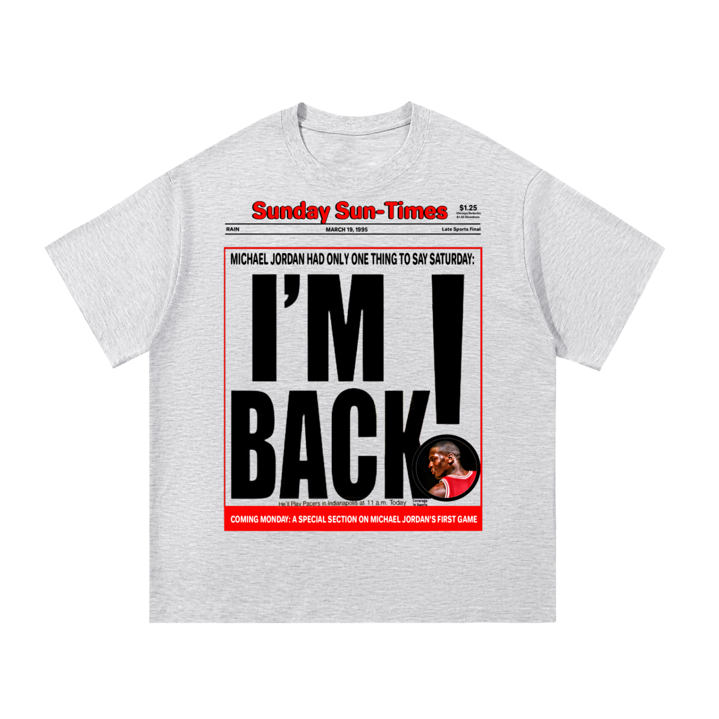 Michael Jordan I'm Back Heavyweight