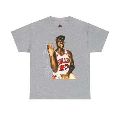 Michael Jordan 3-peat Unisex Heavyweight Cotton Tee