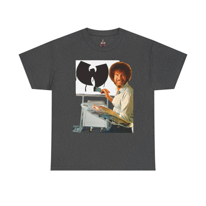 Bob Ross x Wu-Tang Clan- Unisex Heavyweight Cotton Tee