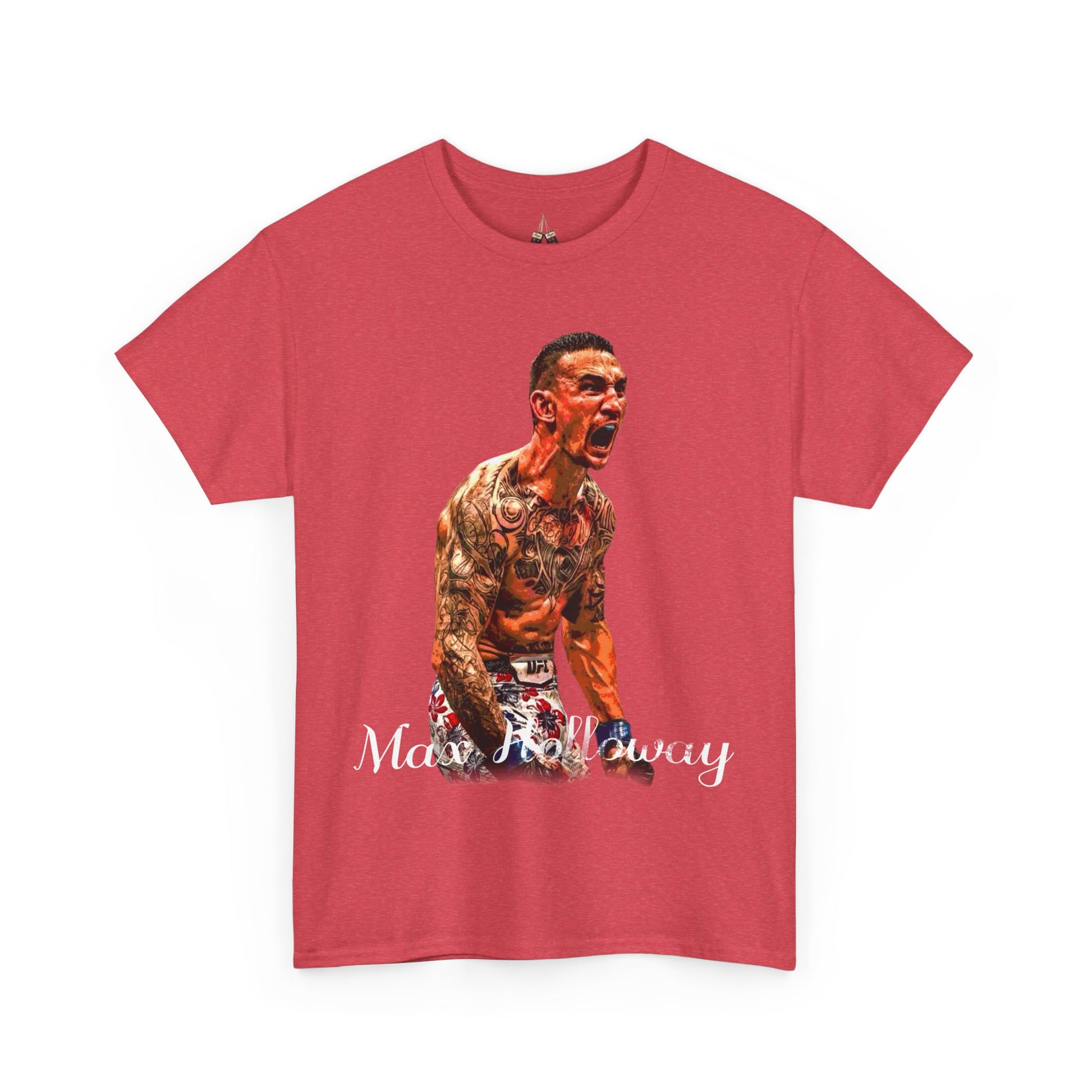 Max Holloway Graphic Tee for UFC Fans, Unisex Heavy Cotton Tee, Workout Shirt, Gym Apparel, Sports Gift, Performance Wear - Kings Origin Apparel