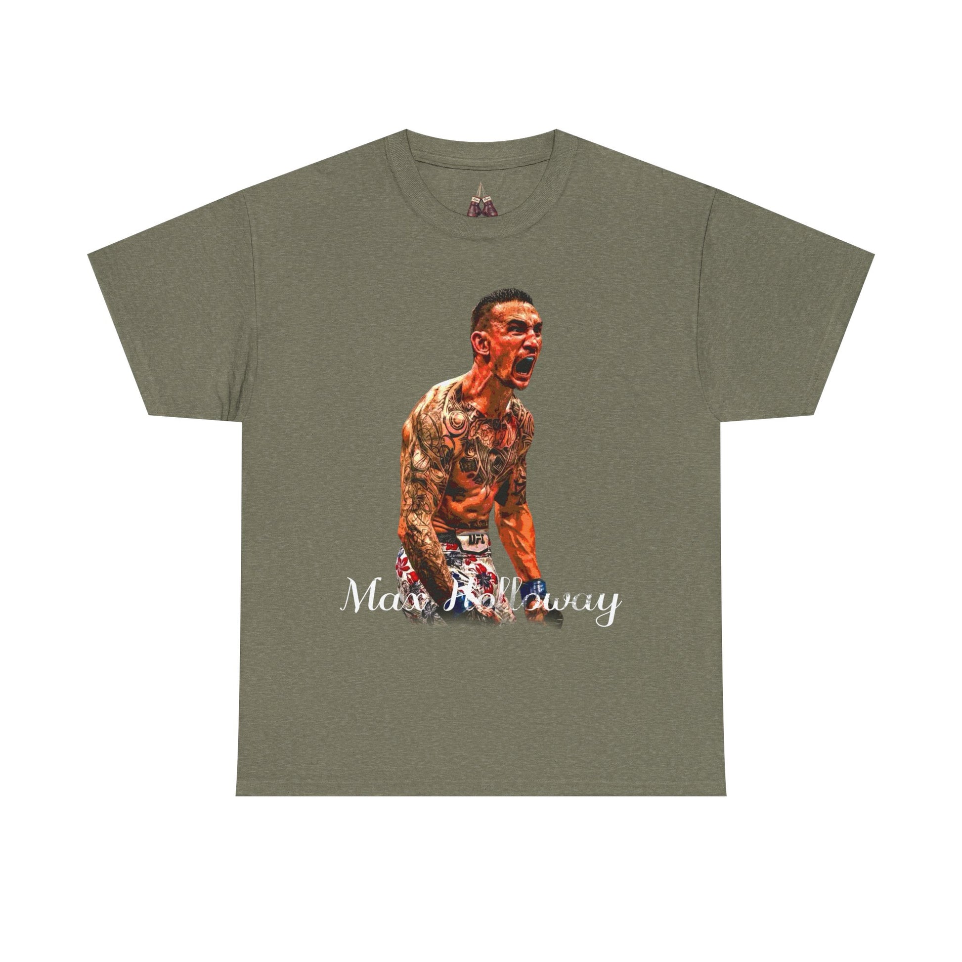 Max Holloway Graphic Tee for UFC Fans, Unisex Heavy Cotton Tee, Workout Shirt, Gym Apparel, Sports Gift, Performance Wear - Kings Origin Apparel