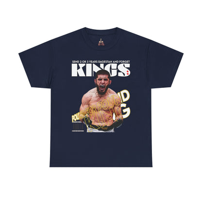 Islam Makhachev Graphic Tee, UFC Fan Shirt, Unisex Heavyweight Cotton Top - Kings Origin Apparel