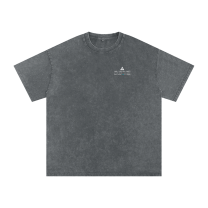 Ricky Simon Snow Washed Oversized Cotton Fight T-Shirt