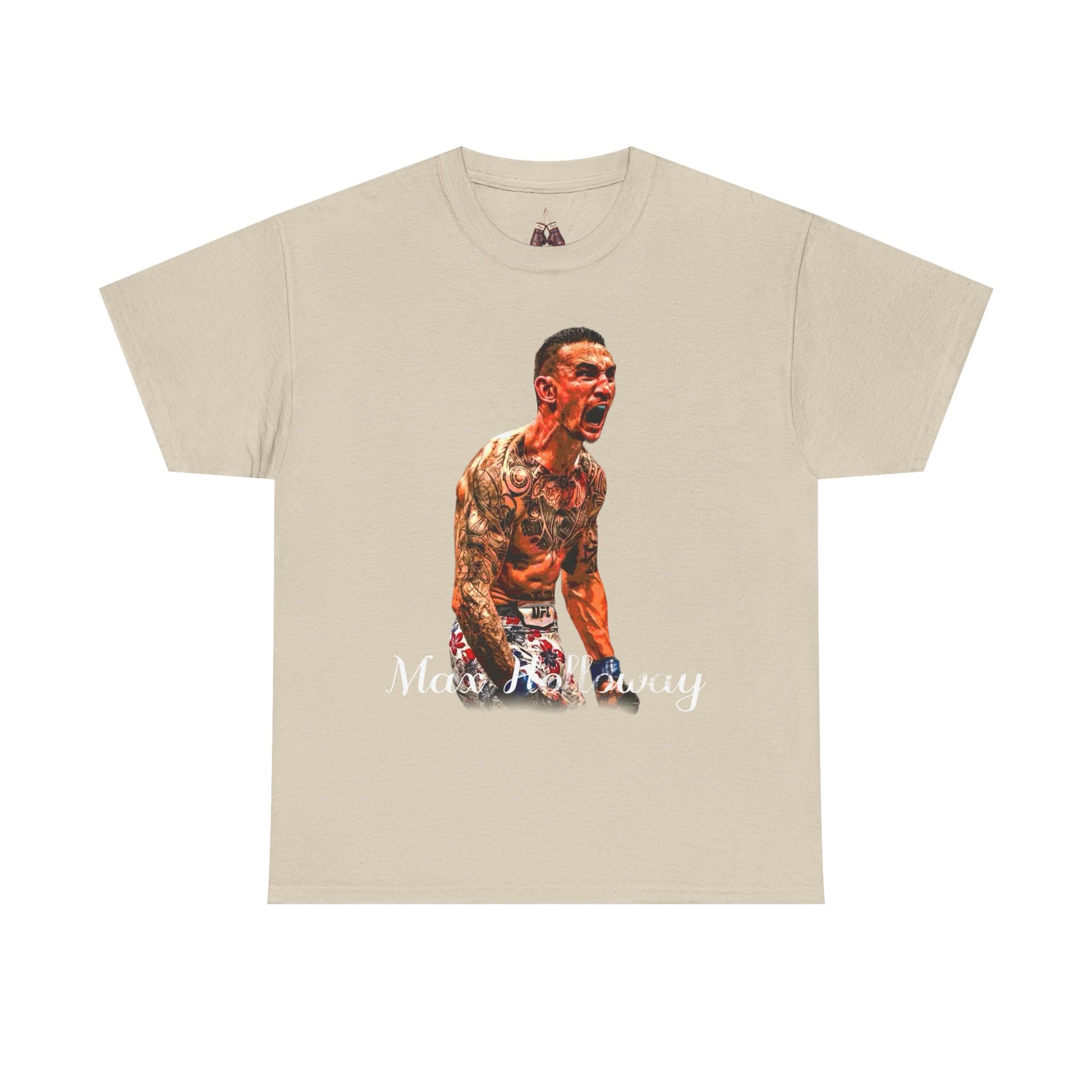 Max Holloway Graphic Tee for UFC Fans, Unisex Heavy Cotton Tee, Workout Shirt, Gym Apparel, Sports Gift, Performance Wear - Kings Origin Apparel